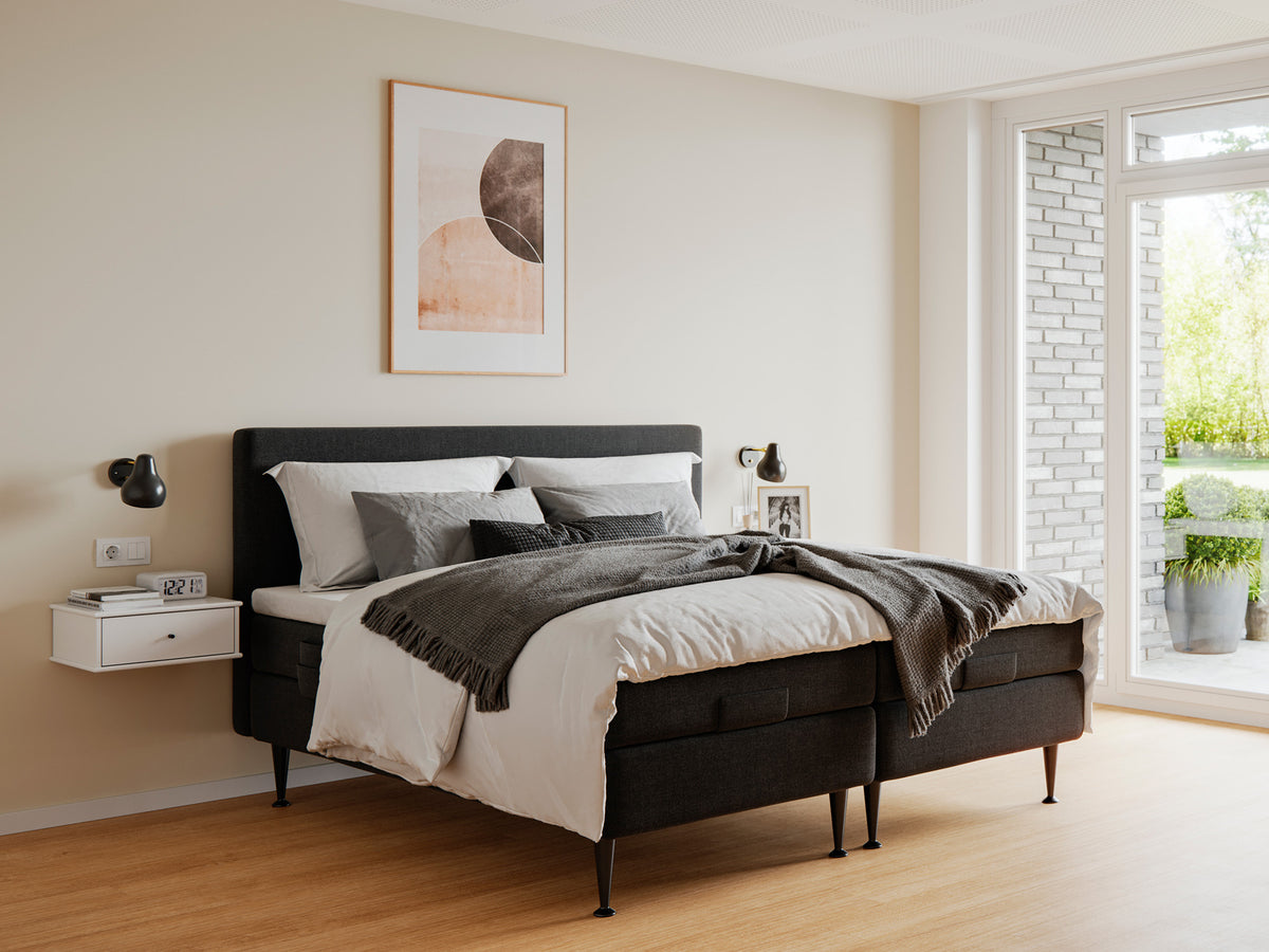 Fabrikkens - Platin | Elevation (Sort) 180x210 cm.