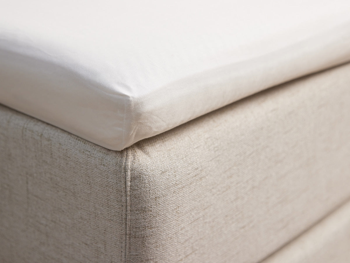 Satin Kuvertlagen - Hvid - 180x210 cm.